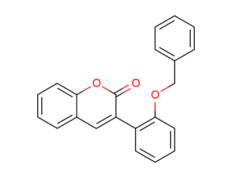 Molecular Structure of 18102-54-0 (2H-1-Benzopyran-2-one, 3-[2-(phenylmethoxy)phenyl]-)