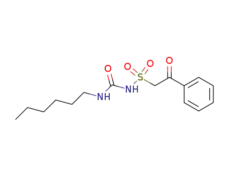 N-(Benzoylmethylsulfonyl)-N'-hexylharnstoff