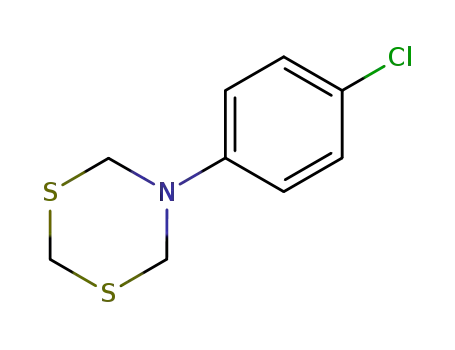Molecular Structure of 93282-07-6 (5-(4-chlorophenyl)-1,3,5-dithiazinane)