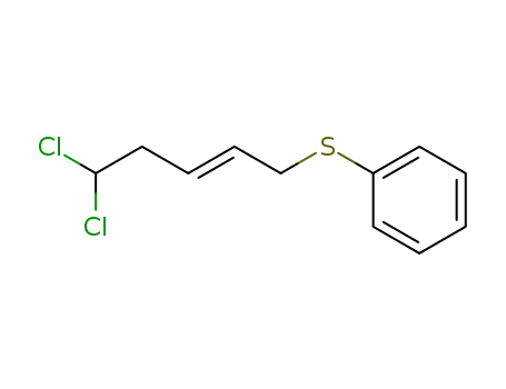 (E)-1,1-dichloro-5-phenylthio-3-pentene