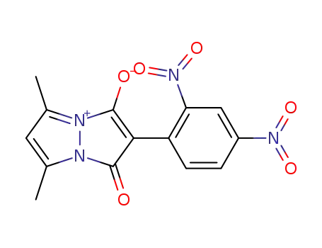 anhydro-5,7-dimethyl-1-hydroxy-2-(2,4-dinitrophenyl)-3-oxopyrazolo<1,2-a>pyrazolium hydroxide