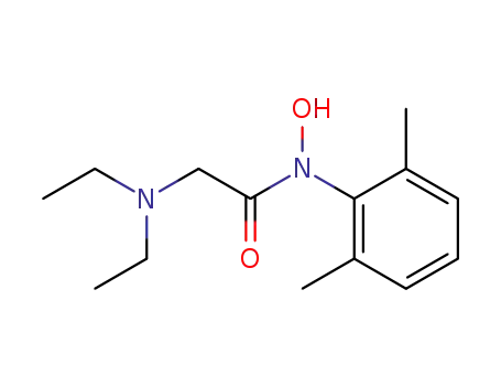Molecular Structure of 52662-13-2 (N-(2,6-dimethylphenyl)-N~2~,N~2~-diethyl-N-hydroxyglycinamide)
