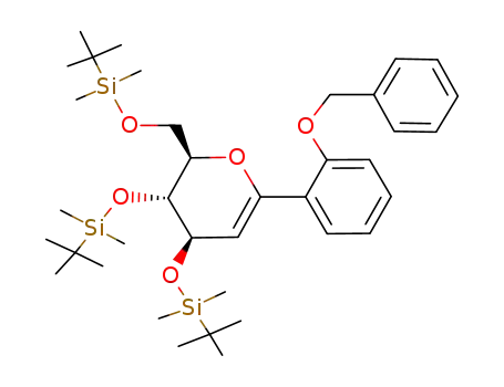 1-C-(2-benzyloxyphenyl)-3,4,6-tri-O-(tert-butyldimethylsilyl)-D-glucal