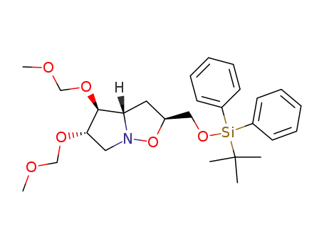 (2S,3aS,4S,5S)-hexahydro-2-t-butyldiphenylsilyloxymethyl-4,5-bis(methoxymethoxy)-pyrrolo[1,2-b]isoxazole