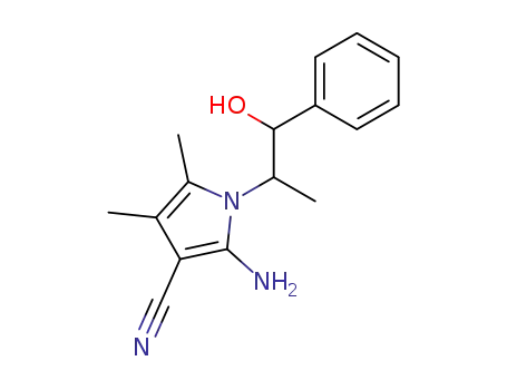2-Amino-1-(2-hydroxy-1-methyl-2-phenylethyl)-4,5-dimethyl-3-pyrrolcarbonitril
