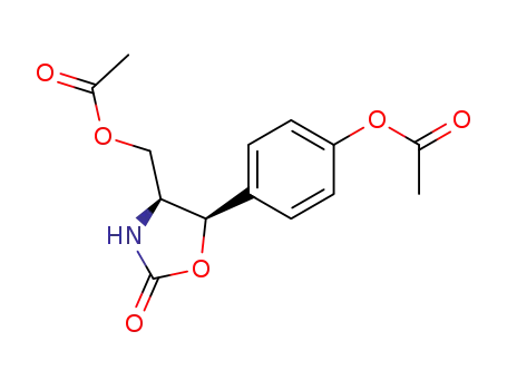 Acetic acid (4S,5R)-5-(4-acetoxy-phenyl)-2-oxo-oxazolidin-4-ylmethyl ester