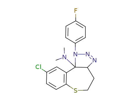 [9-Chloro-1-(4-fluoro-phenyl)-1,3a,4,5-tetrahydro-6-thia-1,2,3-triaza-benzo[e]azulen-10b-yl]-dimethyl-amine
