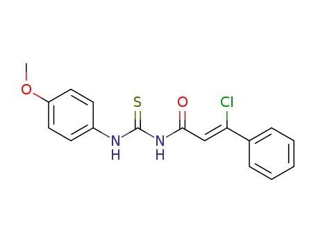 1-((Z)-3-Chloro-3-phenyl-acryloyl)-3-(4-methoxy-phenyl)-thiourea
