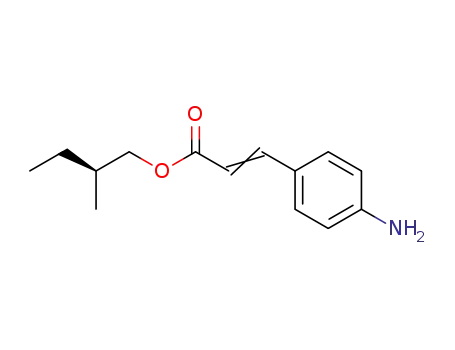 2-Propenoic acid, 3-(4-aminophenyl)-, (2R)-2-methylbutyl ester, (2E)-
