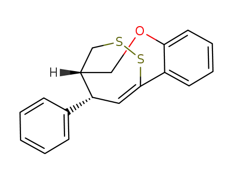 (10S,15R)-15-Phenyl-8-oxa-12,13-dithia-tricyclo[8.3.2.0<sup>2,7</sup>]pentadeca-1<sup>(14)</sup>,2,4,6-tetraene