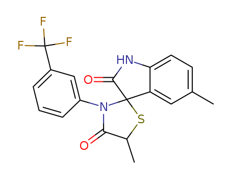 Spiro[3H-indole-3,2'-thiazolidine]-2,4'(1H)-dione, 5,5'-dimethyl-3'-[3-(trifluoromethyl)phenyl]-