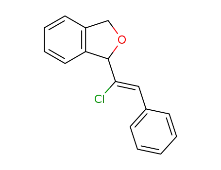 Molecular Structure of 128445-85-2 (1-(α-Chlorstyryl)-1,3-dihydroisobenzofuran)