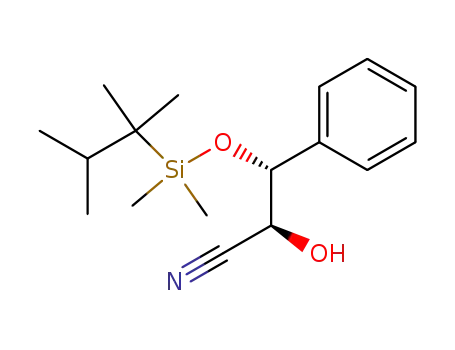 3-(Dimethylthexylsiloxy)-2-hydroxy-3-phenylpropannitril