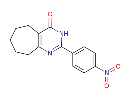 Molecular Structure of 91272-20-7 (2-(p-nitrophenyl)-5,6-pentamethylenepyrimidin-4(3H)-one)