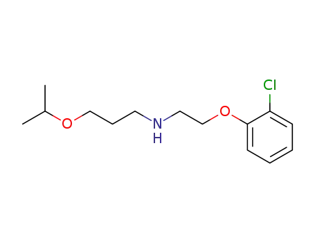 Molecular Structure of 84457-79-4 ([2-(2-Chloro-phenoxy)-ethyl]-(3-isopropoxy-propyl)-amine)