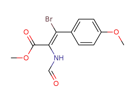 (E)-3-Bromo-2-formylamino-3-(4-methoxy-phenyl)-acrylic acid methyl ester