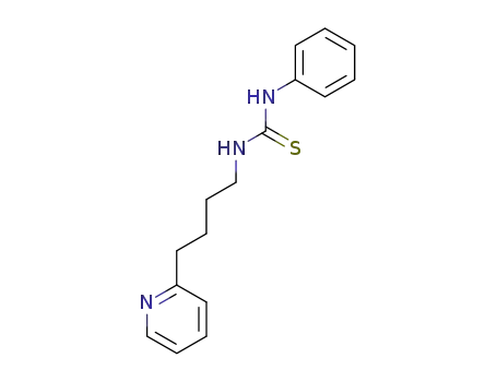 Molecular Structure of 78451-17-9 (Thiourea, N-phenyl-N'-[4-(2-pyridinyl)butyl]-)