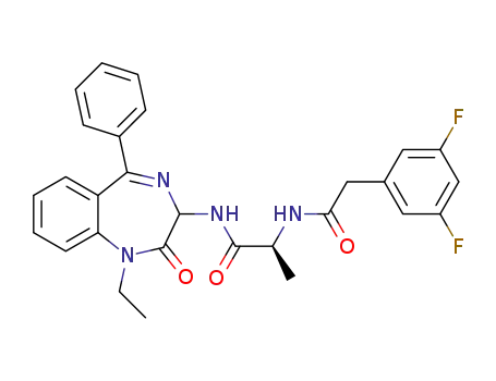 3-(N'-(3,5-difluorophenylacetyl)-L-alaninyl)amino-5-phenyl-2,3-dihydro-1-ethyl-1H-1,4-benzodiazepin-2-one