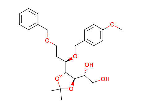 7-benzyloxy-1,(2R)-dihydroxy-(3R,4R)-isopropylidenedioxy-(5R)-p-methoxyphenylmethoxyheptane