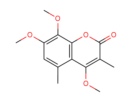 4,7,8-trimethoxy-3,5-dimethyl-chromen-2-one cas  81425-78-7