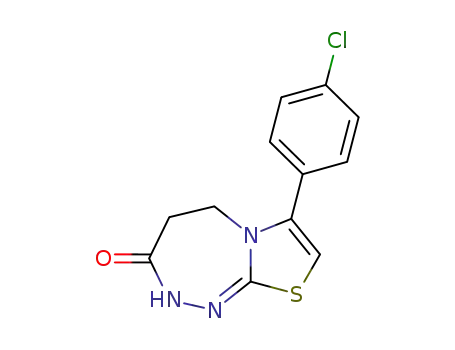 Thiazolo[2,3-c][1,2,4]triazepin-3(2H)-one,
7-(4-chlorophenyl)-4,5-dihydro-