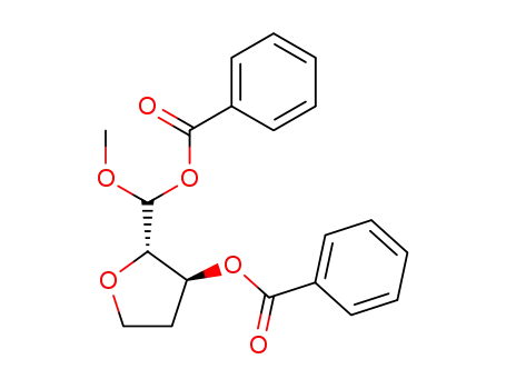 benzoyl-methyl acetal de l'anhydro-2,5 desoxy-4 O-benzoyl-3 DL ribose