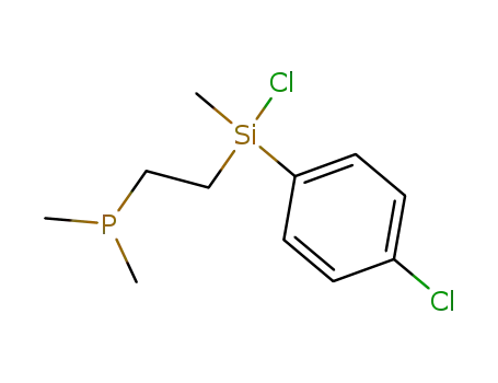 Molecular Structure of 86071-58-1 ((4-Chlorphenyl)-2-(dimethylphosphano)ethyl-methylchlorsilan)