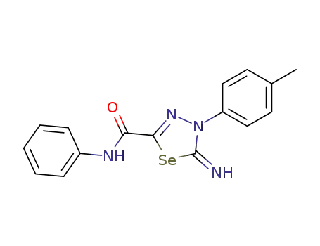 5-Imino-4-p-tolyl-4,5-dihydro-[1,3,4]selenadiazole-2-carboxylic acid phenylamide