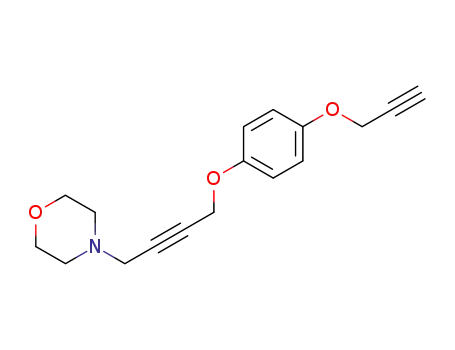 Morpholine, 4-[4-[4-(2-propynyloxy)phenoxy]-2-butynyl]-