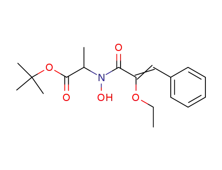 N-(α-Ethoxy-cinnamoyl)-N-hydroxy-DL-alanin-tert.-butylester
