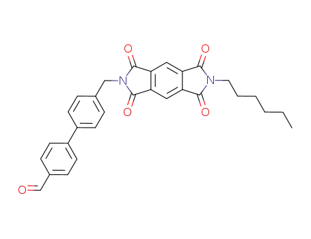 N-hexyl-N'-<<4'-formyl-<1,1'-biphenyl>-4-yl>methyl>-1,2:4,5-benzenebis(dicarboximide)