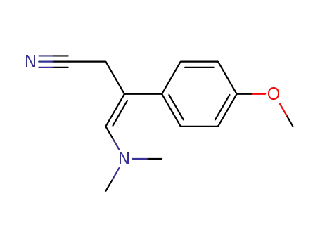 (Z)-4-Dimethylamino-3-(4-methoxy-phenyl)-but-3-enenitrile