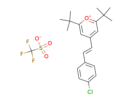 (E)-4-(2-(Chlorophenyl)ethenyl-2,6-bis(1,1-dimethylethyl)pyrriliumsalt