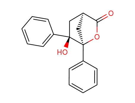(+/-)-6<i>endo</i>-hydroxy-1,6<i>exo</i>-diphenyl-2-oxa-norbornan-3-one