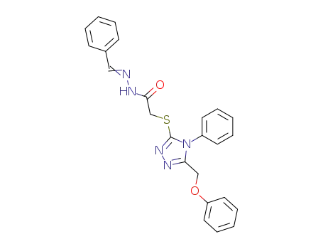 (5-Phenoxymethyl-4-phenyl-4H-[1,2,4]triazol-3-ylsulfanyl)-acetic acid [1-phenyl-meth-(Z)-ylidene]-hydrazide
