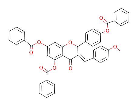 3-(4-Methoxybenzylidene)-5,7,4'-tribenzoyloxyflavanone