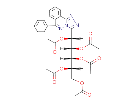 3-(L-galacto-1,2,3,4,5-pentaacetoxypentyl)-6-phenyl-1,2,4-triazolo<3,4-a>phthalazine