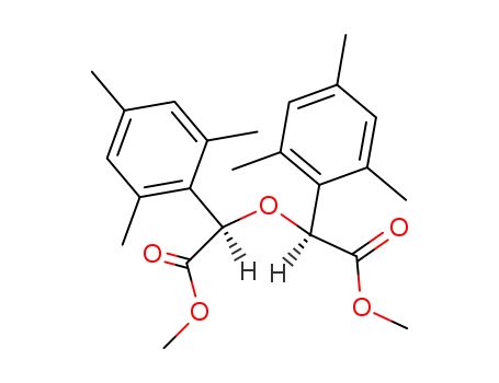 Molecular Structure of 63809-16-5 ((R)-[(S)-Methoxycarbonyl-(2,4,6-trimethyl-phenyl)-methoxy]-(2,4,6-trimethyl-phenyl)-acetic acid methyl ester)