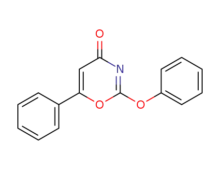 Molecular Structure of 87905-52-0 (4H-1,3-Oxazin-4-one, 2-phenoxy-6-phenyl-)