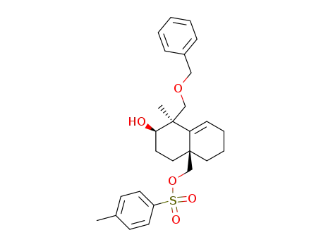 Toluene-4-sulfonic acid (1R,2R,4aS)-1-benzyloxymethyl-2-hydroxy-1-methyl-1,3,4,5,6,7-hexahydro-2H-naphthalen-4a-ylmethyl ester