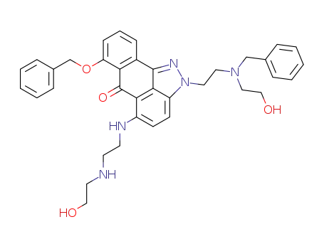 5-<<2-<(2-hydroxyethyl)amino>ethyl>amino>-2-<2-<(2-hydroxyethyl)(phenylmethyl)amino>ethyl>-7-(phenylmethoxy)anthra<1,9-cd>pyrazol-6(2H)-one