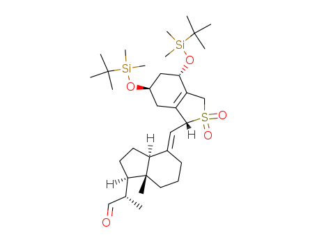 4-(((4s,6r)-4,6-bis(((tert-butyl)dimethylsilyl)oxy)-1,3,4,5,6,7-hexahydro-2,2-dioxidobenzo(c)thien-1-yl)methylene)octahydro-a,7a-dimethyl-1h-indene-1-acetaldehyde