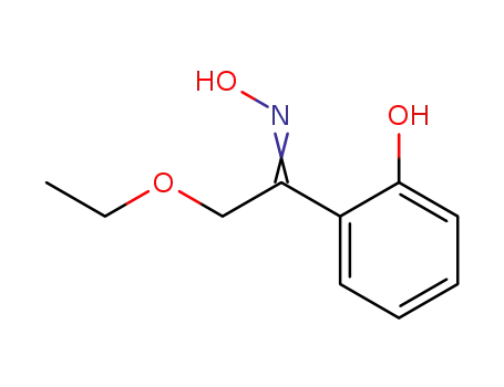 Molecular Structure of 111249-30-0 (Ethanone, 2-ethoxy-1-(2-hydroxyphenyl)-, oxime)