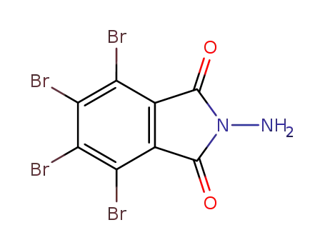 Molecular Structure of 6958-62-9 (2-amino-4,5,6,7-tetrabromo-1H-isoindole-1,3(2H)-dione)