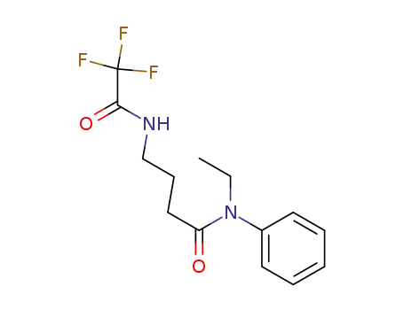 Molecular Structure of 87639-79-0 (Butanamide, N-ethyl-N-phenyl-4-[(trifluoroacetyl)amino]-)