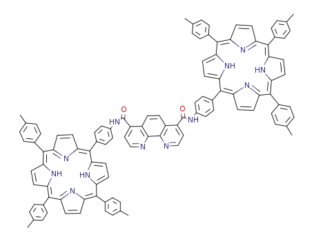 N,N'-di(5-p-phenylene-10,15,20-tri-p-tolylporphyrin)-1,10-phenanthroline-4,4'-diamide