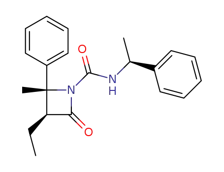 (2R,3S)-3-Ethyl-2-methyl-4-oxo-2-phenyl-azetidine-1-carboxylic acid ((S)-1-phenyl-ethyl)-amide