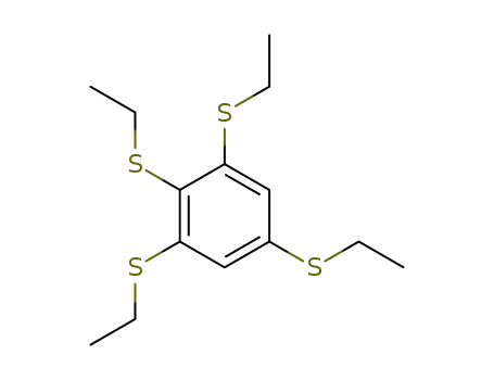 Molecular Structure of 70416-05-6 (Benzene, 1,2,3,5-tetrakis(ethylthio)-)