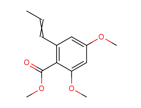 Benzoic acid, 2,4-dimethoxy-6-(1-propenyl)-, methyl ester