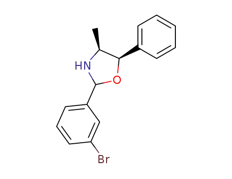Molecular Structure of 124957-90-0 ((4S,5R)-2-(3-Bromo-phenyl)-4-methyl-5-phenyl-oxazolidine)